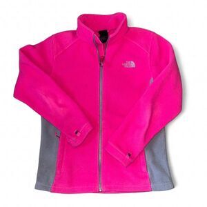 The North Face Kids Youth Girls' Pink and Grey Jacket SZ L 14-16